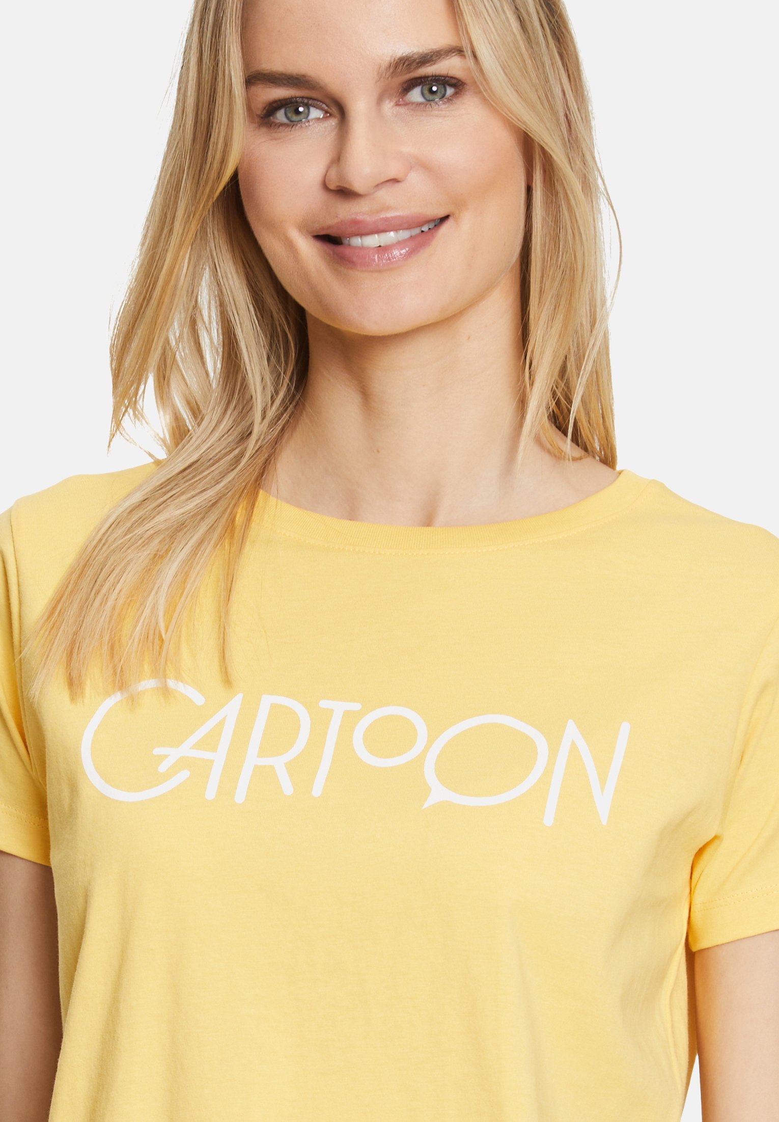 Yellow white t shirt Clearance