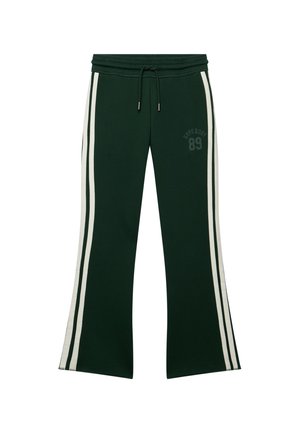 Superdry & Co, SUPERDRY ATHLETIC ESSENTIALS STRIPE FLARE JOGGERS.. - Pantalones deportivos - enamel green
