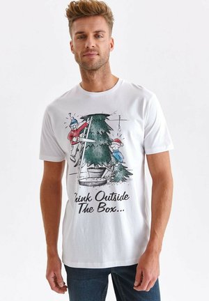 Top Secret T-Shirt print - biały