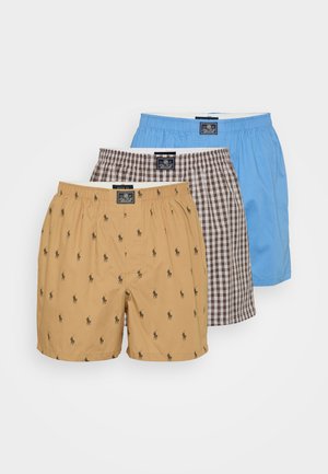 OPEN 3 PACK - Boksershorts - camel/blue/brown