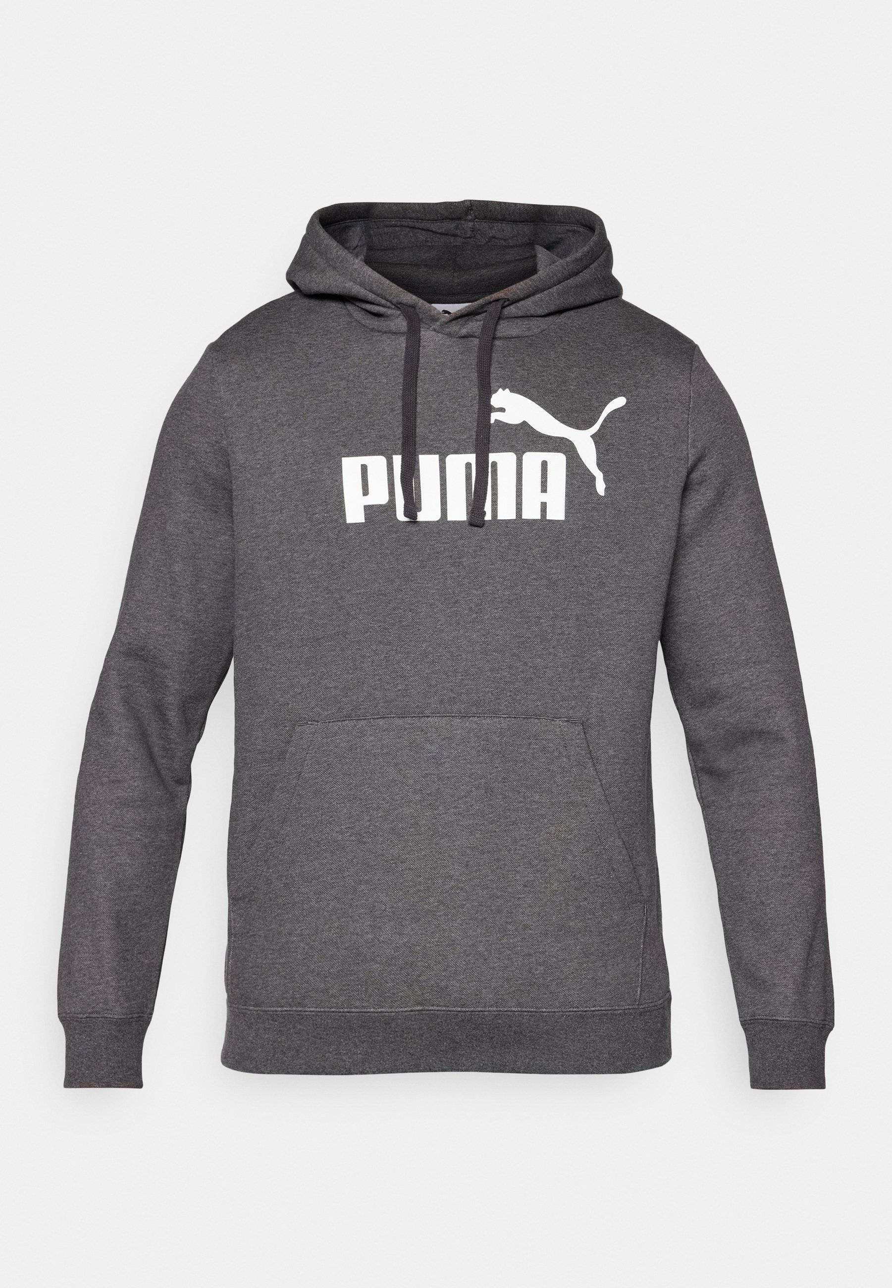 Mens Hoodies Puma Charcoal Grey Sweatshirt Puma LOGO Sweatshirt Dark Gray  Heather/dark Grey