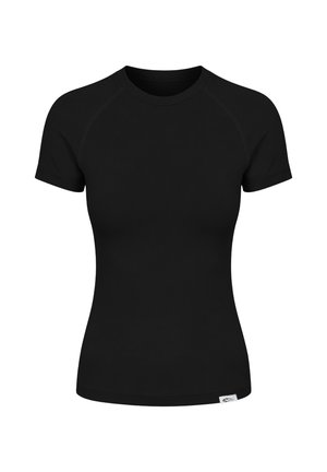 Smilodox, REGULAR FIT BASIC T SHIRT LYANA - T-shirt basique - schwarz