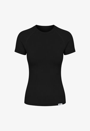 Smilodox, REGULAR FIT BASIC T SHIRT LYANA - T-shirt basique - schwarz