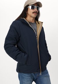 K-Way JACK WARM DOUBLE UNISEX - Jachetă de iarnă - brown corda - blue depht