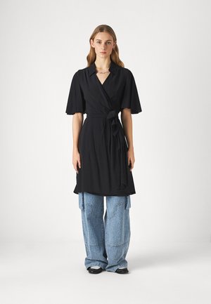 WRAP DRESS - Vapaa-ajan mekko - black