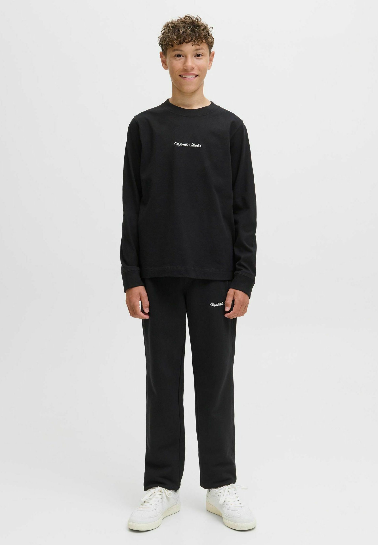 Jack Jones Junior Camiseta de manga larga black/negro