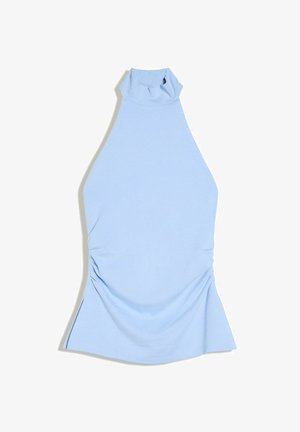 Bershka, GATHERED HALTER NECK - TOP - Top - light blue