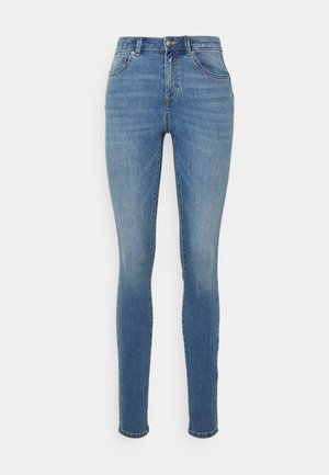 ONLY Tall ONLWAUW MID POWER PUSH UP - Blugi skinny fit - medium blue denim