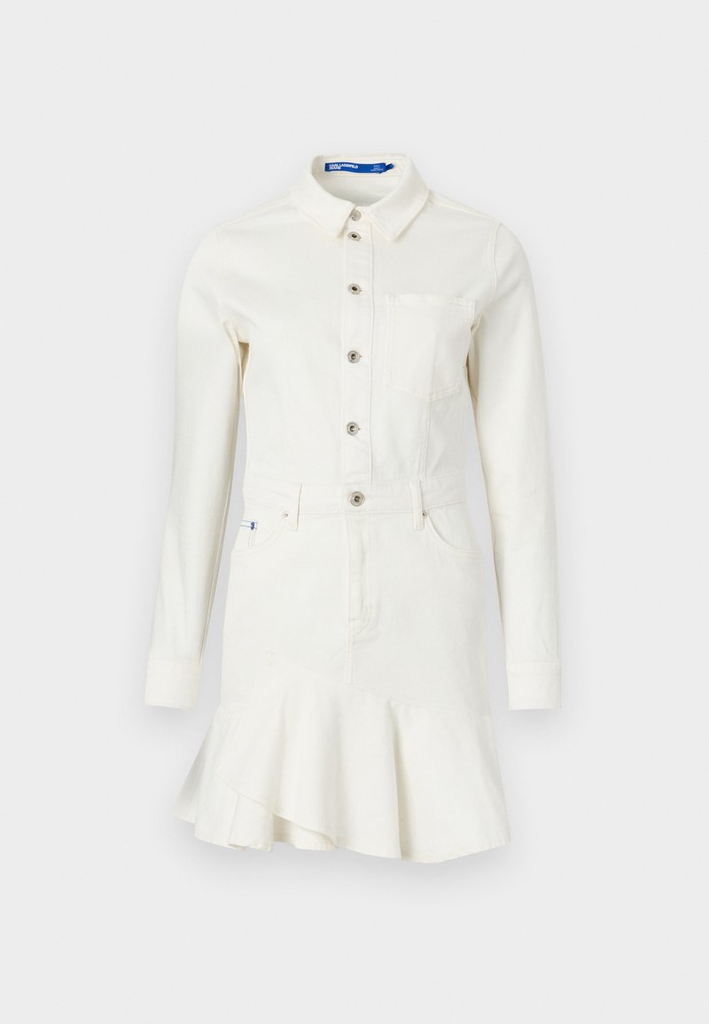 Karl Lagerfeld Jeans Jeansjurken wit Karl Lagerfeld Jeans Jeansjurken wit