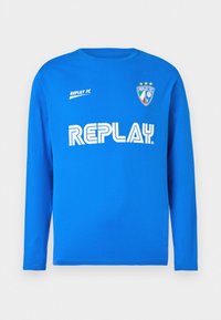 LONG SLEEVE GRAPHIC - Langærmet T-shirt - azzurro