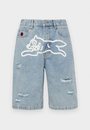 Icecream RUNNING DOG - Farmer rövidnadrágok - heavy wash blue