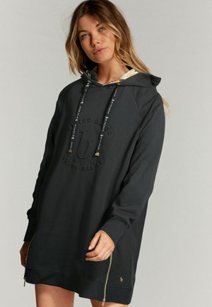 Pulover s kapuco - black