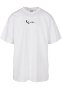 SMALL SIGNATURE LOGO - Nyomott mintás póló - white