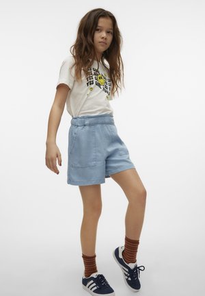 Short - light blue denim