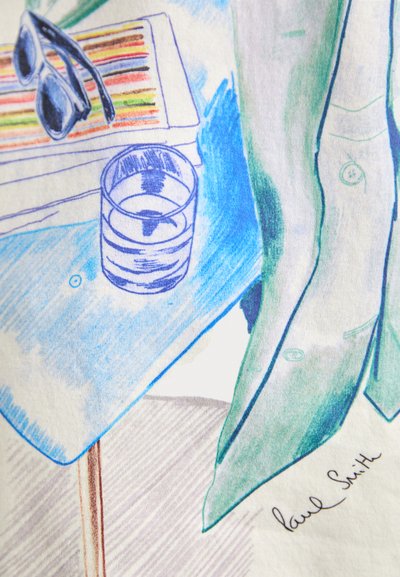 Paul Smith LIFE DRAWING - T-shirt imprimé - white