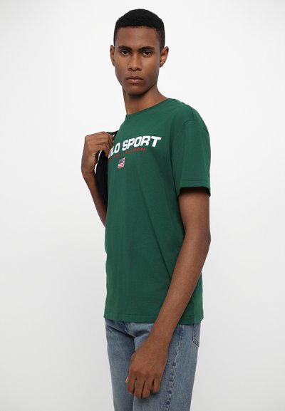 Polo Ralph Lauren SHORT SLEEVE - Marškinėliai su spaudiniu - new forest