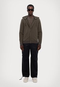 Armani Exchange Felpa con zip - black olive