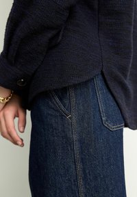 Next BUTTON UP - Lehká bunda - navy