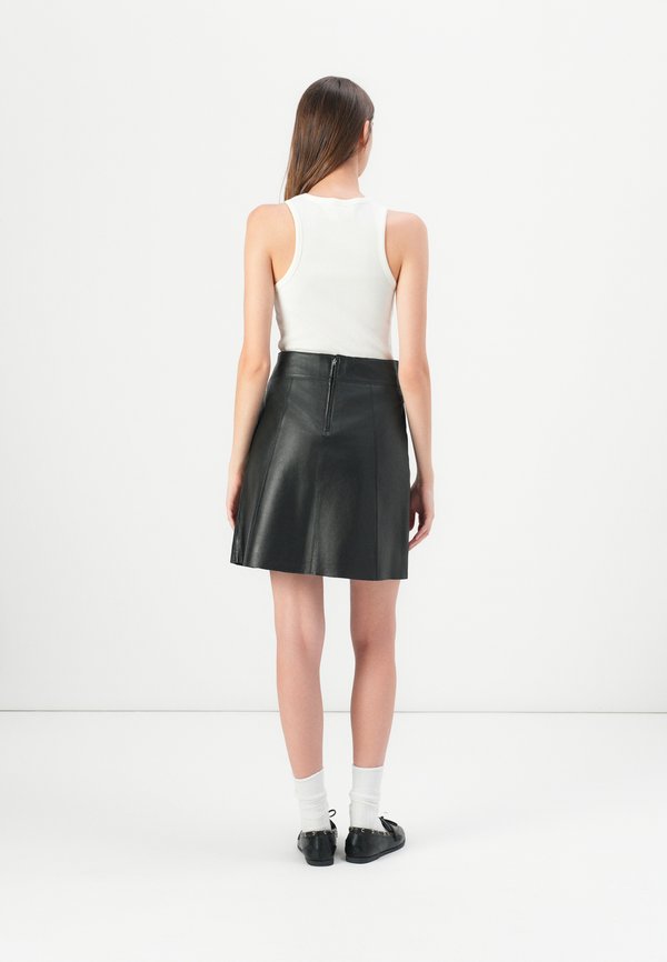 SLFNEW SKIRT - Leather skirt3
