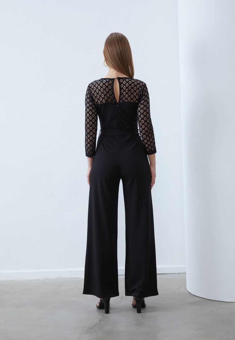 Overall Damen Spitze Jumpsuit Lang Kurzarm Romper Jumpsuit Hosen Sexy Elegante Jumpsuit Outfits Cocktail Party Festlich Hosenanzug Overalls für Frauen Hohe Taille Playsuit (White, M Overall Damen Spitze Jumpsuit Lang Kurzarm Romper Jumpsuit Hosen Sexy Elegante Jumpsuit Outfits Cocktail Party Festlich Hosenanzug Overalls für Frauen Hohe Taille Playsuit (White, M