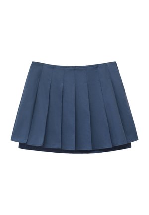 & OTHER STORIES, & OTHER STORIES PLEATED MINI SKIRT - Jupe trapèze - blue