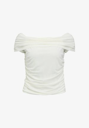 Object, Off-shoulder Ruched - Camicetta - cloud dancer