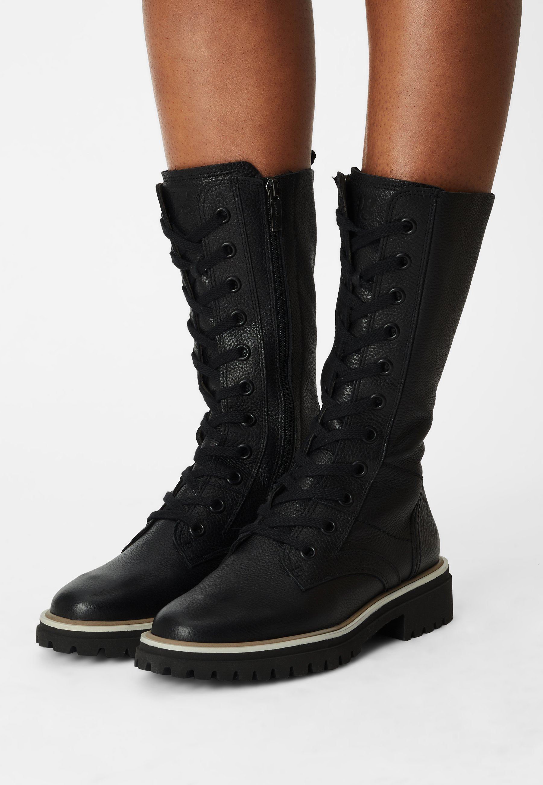 Zwarte PAUL GREEN Veterboots 9768 | Omoda