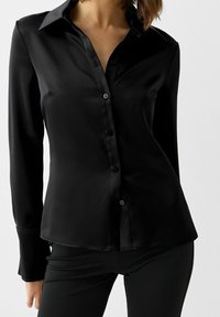 Bershka Camicia - black