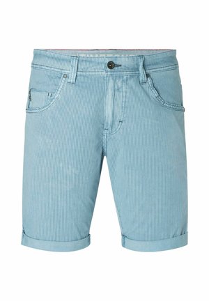 TIMEZONE, GESTREIFTE BERMUDA MIT TASCHEN UND GÜRTELSCHLAUFEN - Shorts - blau