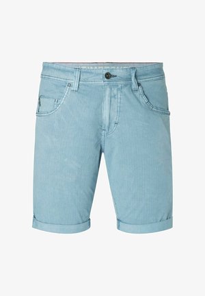 TIMEZONE, GESTREIFTE BERMUDA MIT TASCHEN UND GÜRTELSCHLAUFEN - Shorts - blau