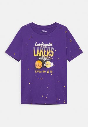 LOS ANGELES LAKERS NK SPLATTER TEE UNISEX - T-shirt print - court purple