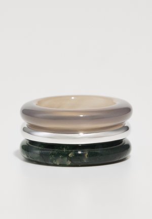 By Pariah STONE TRILOGY STACK 3PACK - Ring - grey/green