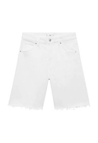 FRAYED HEM - Denimshorts - white