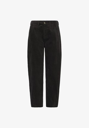 PULZ, PZEY UHW TAPERED LEG - Pantalon classique - espresso