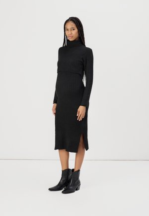 MLSUNIVA JUNE MIDI DRESS  - Pulóverruha - black