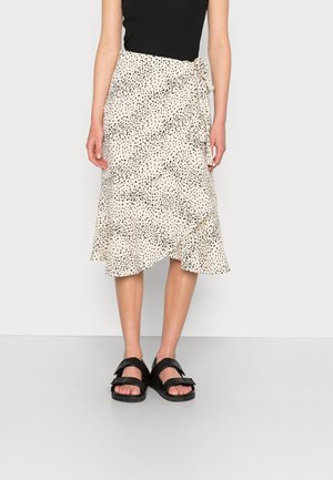 FRANIE WRAP SKIRT - Wrap skirt - beige
