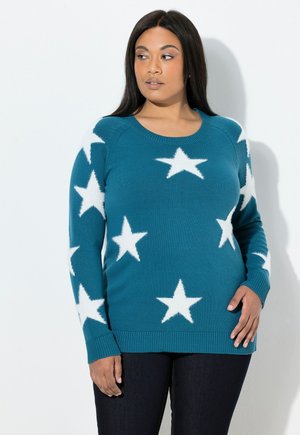 Strickpullover - petrol
