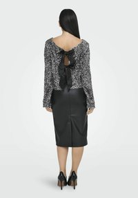 JDY SARA BOW SEQUINS - Bluse - silver