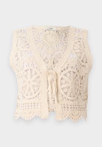 JDYVIC V NECK TIE  - Veste sans manches - tapioca