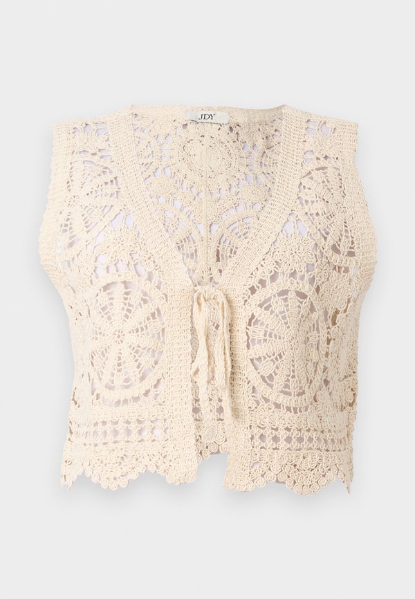 JDYVIC V NECK TIE  - Waistcoat - tapioca3