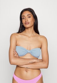 Monki Parte de cima de biquíni - blue bubbly