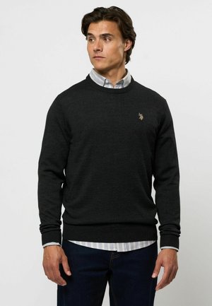 U.S. Polo Assn. Svetrík - grey mélange
