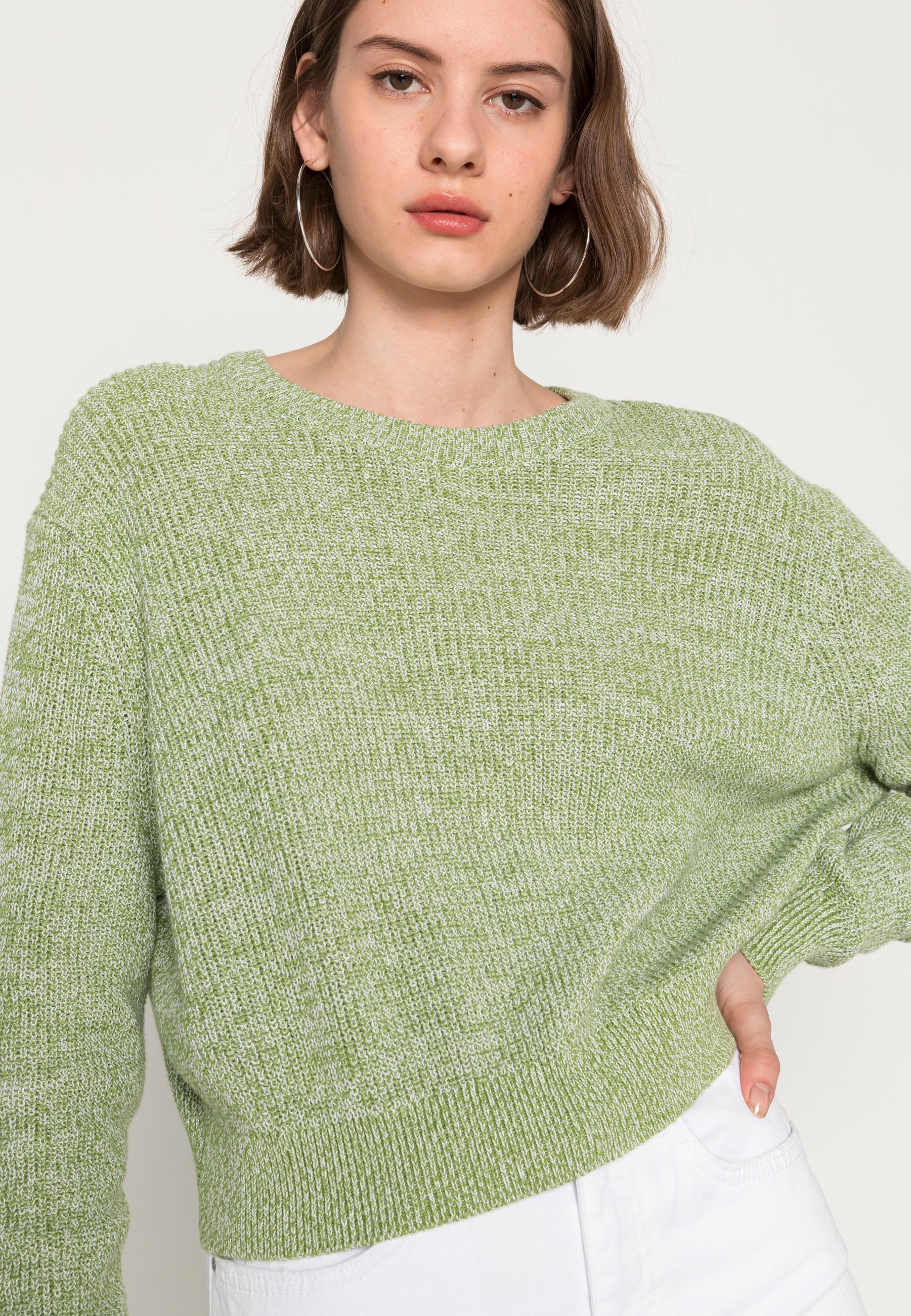 EVERYDAY CROP - Jumper - green twist 