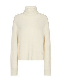 Mos Mosh THORA ROLLNECK - Strickpullover - ecru