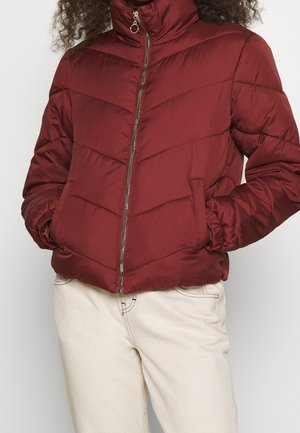 Winterjas - metallic red