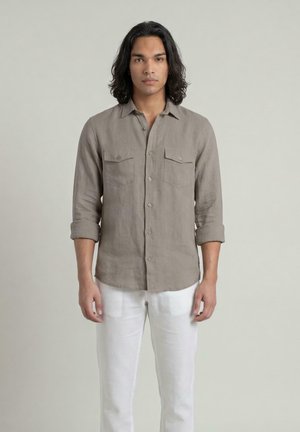 ACANFORA, CAMICIA MOD.106 M/L TEXANA - Overhemd - fango