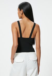 Koton BUTTON DETAIL STRAPP TANK - Top - black