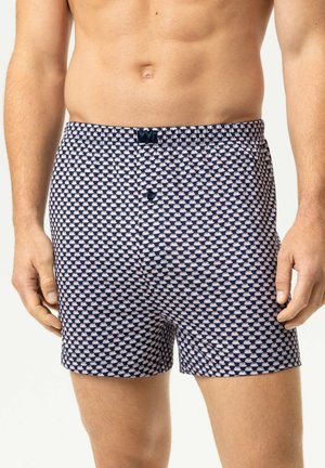 mey, MEY BOXERSHORT SERIE ESPRESSO LOVERS MIT PRINT - Lange Boxershorts - marine