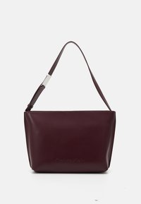 EMBOSSED LOGO MEDIUM - Shopping bag - oxblood