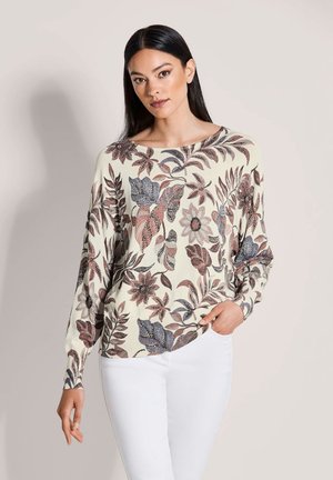 Strickpullover - off-white   brown